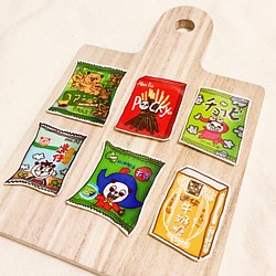 QQ貓熊零食系列貼紙(大款)(一包6張) ((滿600隨機送神秘小禮物)) 第1張的照片