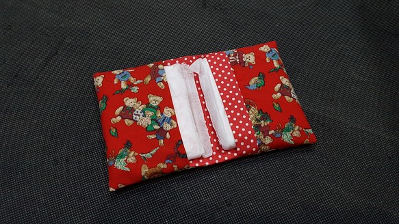 クリスマスセール - 日本の綿の雨クリスマスベアバッグ/トイレ袋/入場パッケージ 1枚目の画像