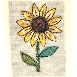 ハンドメイド　ひまわり　Sunflower バースデーカード　メッセージカード　 1枚目の画像