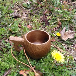 木（ホオ）のカップ 1枚目の画像