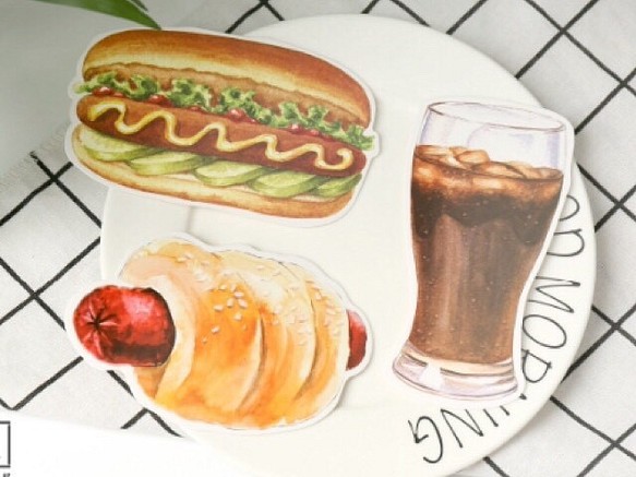 ハンバーガー　ファストフード　ホットドック　海外製ポストカード　３０枚　おすそ分けファイルにも 1枚目の画像