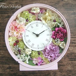 ウェディング・贈り物に！！大人かわいい花時計～ダリア Dahlia～【受注製作】 1枚目の画像