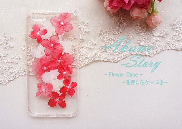 花物語/Flower Case/押し花ケース/永遠に花咲くように…　【iphone&xperia対応】 1枚目の画像