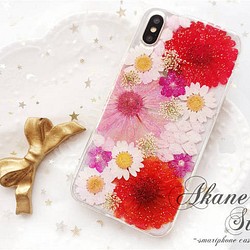 [数量限定] 花物語「彩花✨/3」/　Flower Case　/　押し花ケース　/ スマホケース iPhone ケース 1枚目の画像