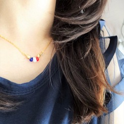 TRICOLOR SELL NECKLACE 第1張的照片