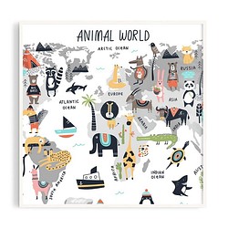 Poster • tw 丨動物世界1_1/插畫/掛畫/海報/尺寸可客製 第1張的照片