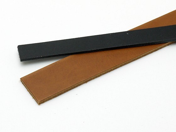 Phimo0130 リオレース 薄 3mm巾×110cm 黒/茶 1.5mm厚 1本 1枚目の画像