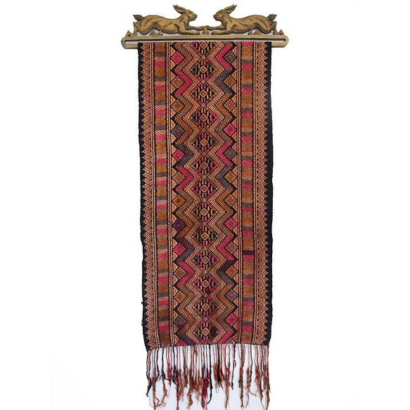 タイヤイ族のストール、手織絹ショール、タペストリー 1枚目の画像