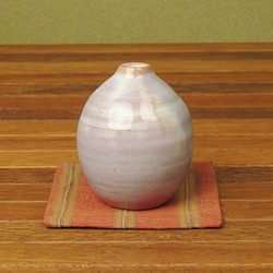 萩燒迷你花瓶（紫色） 第2張的照片