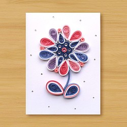 手工捲紙卡片：Flower_A1（母親卡、感謝卡、情人卡、萬用卡） 第1張的照片