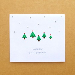 手工貼鑽卡片：聖誕小小森林 B （聖誕節、聖誕樹） 第1張的照片