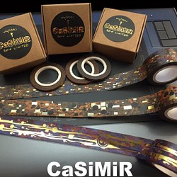 CaSiMiR 燙金紙膠帶-鎏金 蜁金 秘金／三入一組 第1張的照片
