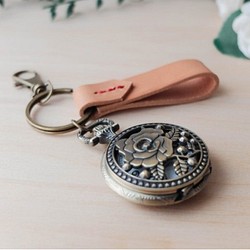 客製化鑰匙圈-玫瑰懷錶 第1張的照片