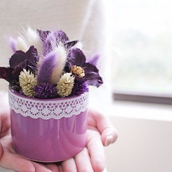 紫木棉的記憶 《紫色手作松花》禮物 居家擺飾 辦公桌小物 情人節回禮 第1張的照片