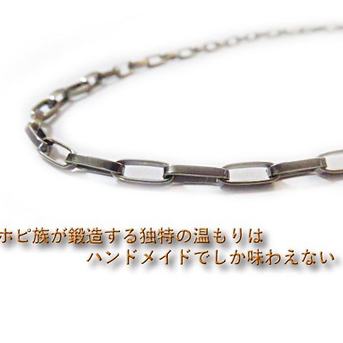 シルバー/レッド ホピ族 3.3mm 45cmネックレス チェーン インディアン