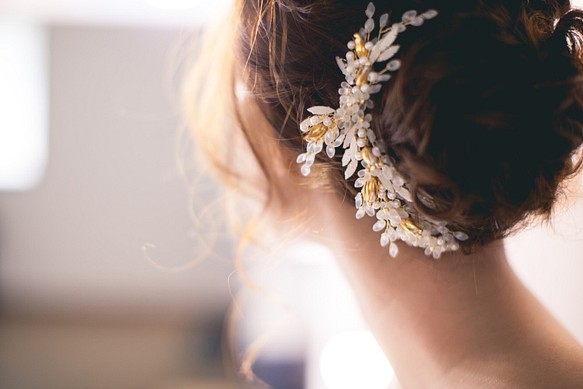 [ Leila ]手作飾品 婚禮 新娘髮飾 第1張的照片