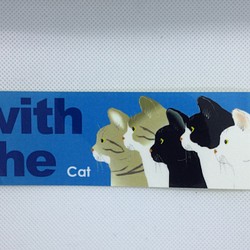 【クロ】Cat in Carステッカー3【M】猫屋