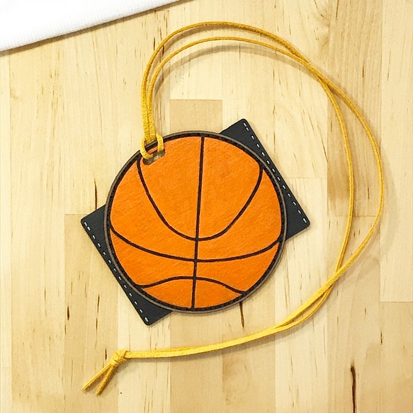 【行李吊牌、證件套】籃球行李吊牌 第1張的照片