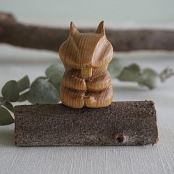 胖胖小松鼠 (越檜) - 木彫り woodcarving 古鳴木刻工作室 第1張的照片