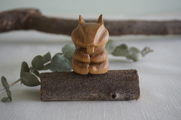 胖胖小松鼠 (越檜) - 木彫り woodcarving 古鳴木刻工作室 第1張的照片