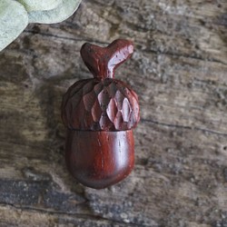 手刻木彫橡果。橡實 Acorn (紅酸枝) - 木彫り woodcarving 古鳴木刻工作室 第1張的照片