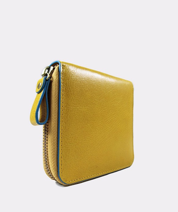 Influxx Baimiao Leather Bi-fold Zipper Wallet – Yellow その他ミニ