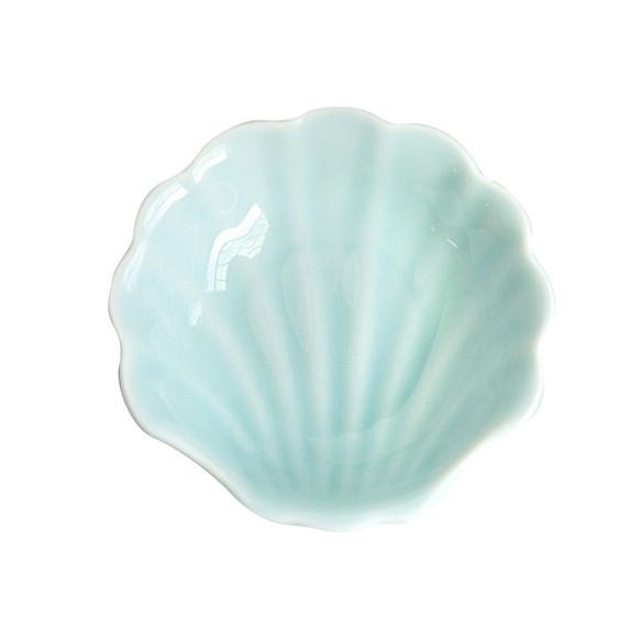 貝型小皿- 青磁 1枚目の画像