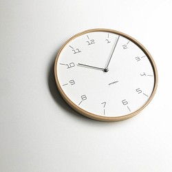 KATOMOKU plywood clock 7 ナチュラル km-71N 1枚目の画像