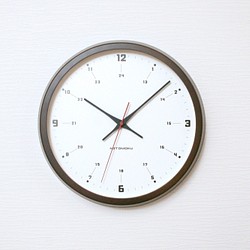 【廃盤】KATOMOKU muku round wall clock 9 km-82BRC 電波時計 1枚目の画像