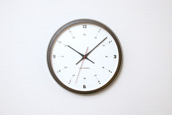 【廃盤】KATOMOKU muku round wall clock 9 km-82BRC 電波時計 1枚目の画像
