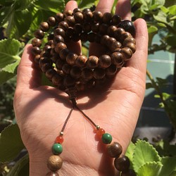 108 Incense wood  rosary beads108。      沉香木数珠 第1張的照片