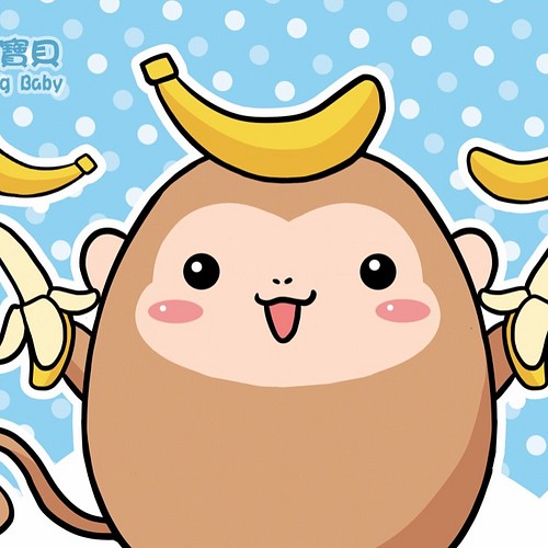 ウィッシング赤ちゃん バナナバナナ猿のはがき 4 イラスト 星澄設計 通販 Creema クリーマ ハンドメイド 手作り クラフト作品の販売サイト