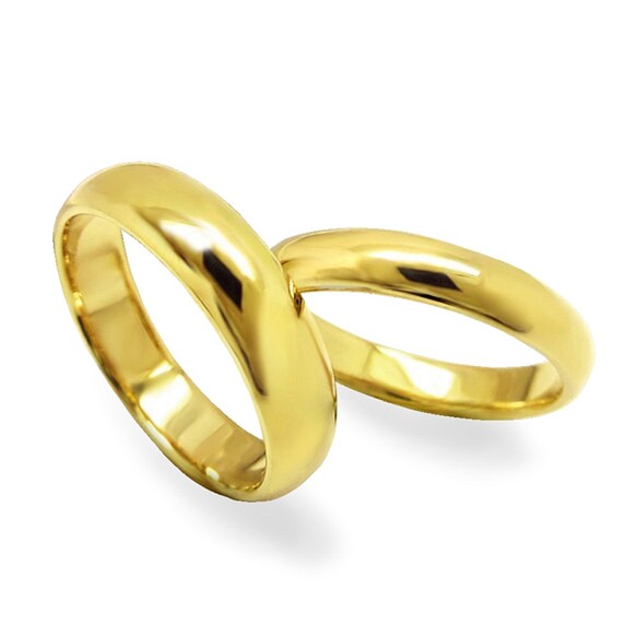 K18 ゴールド 永く愛され続ける シンプル 甲丸マリッジリング 結婚指輪 ペアリング！サイズ直し 1回 無料 対応付き