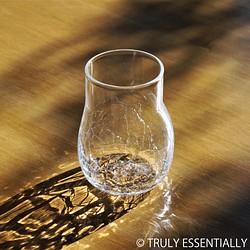 【 SOLD OUT 】無色透明のグラス - 「KAZEの肌 」#358・ 高さ10.5cm 1枚目の画像
