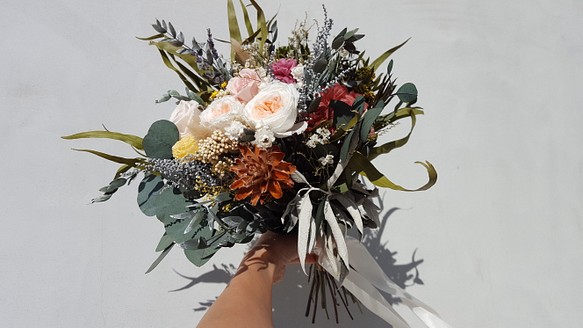 wedding bouquet＆boutonniere#アンティーク 1枚目の画像