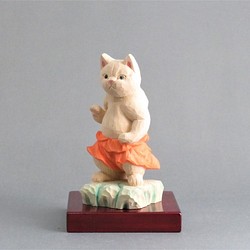 木彫り　金剛力士猫　猫仏1933 1枚目の画像