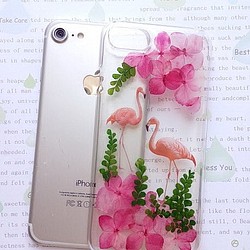 iPhone 7、iPhone 8、Flamingos用Annyのワークショップハンドヘルド携帯電話ケース 1枚目の画像