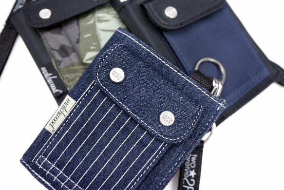 Matchwood Urban 皮夾 錢包 短夾 錢夾 卡夾 高品質皮夾 條紋單寧款 第1張的照片