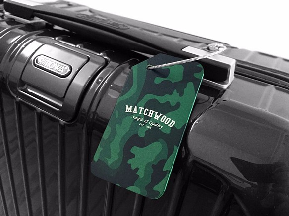Matchwood Luggage Tag (金屬行李吊牌/鑰匙圈) 消光迷彩 第1張的照片