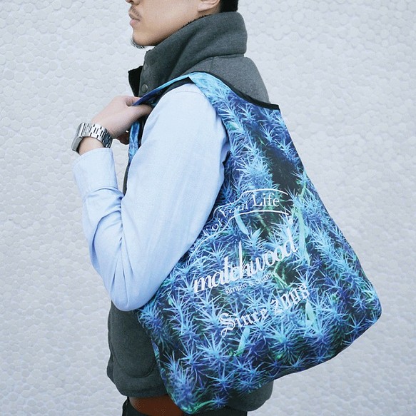 Matchwood Recycle 環保手提袋 環保購物袋 - 藍色款 第1張的照片