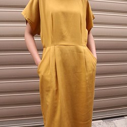 夏日芥黃圓領洋裝 JAURES DRESS 第1張的照片