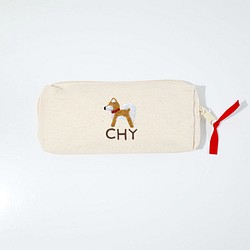【Q-cute】筆袋系列-柴犬、哈士奇、柯基、臘腸-加字/客製化 第1張的照片