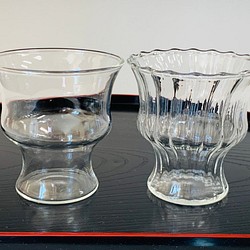 耐熱ガラスの酒盃 8（2点セット） 1枚目の画像
