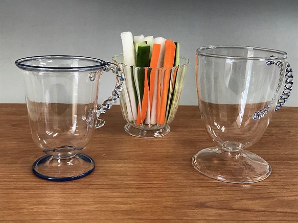【秋の福袋】耐熱ガラスのマグカップ&グラス 3点セット 1枚目の画像