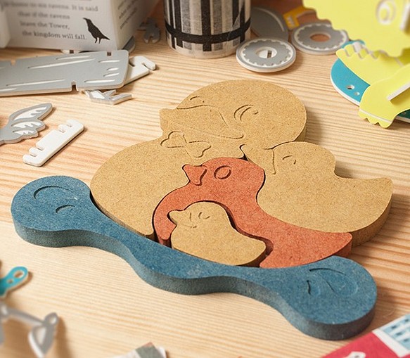 【幼兒益智玩具】彩色環保木板┇疊疊小鴨 第1張的照片