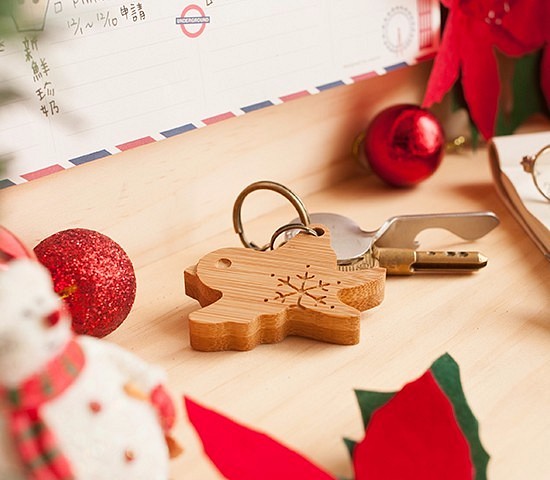 【聖誕節禮物】可愛鑰匙圈┇聖誕青鳥 第1張的照片