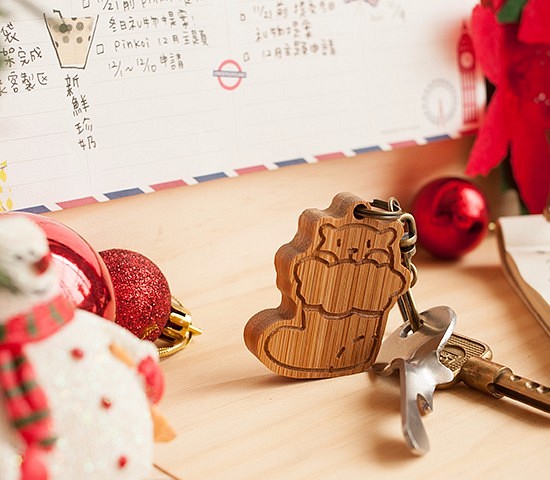 【聖誕節禮物】可愛鑰匙圈┇聖誕襪子 第1張的照片