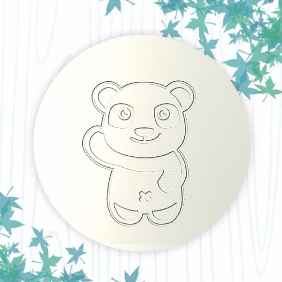 【生日禮物 】趣味Q圖杯墊 ┇ 熊貓 第1張的照片