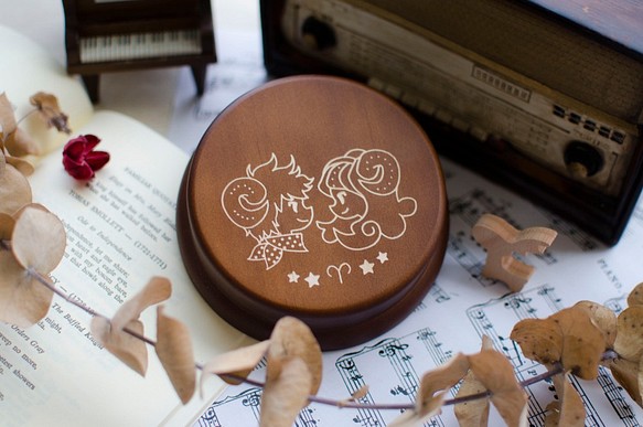 【生日禮物、紀念禮物、聖誕禮物】十二星座 牡羊座┇音樂盒 第1張的照片