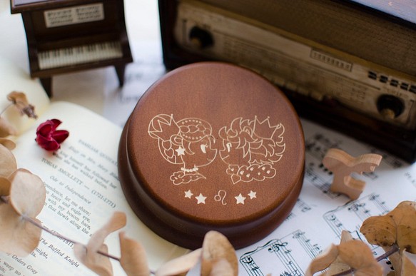 【生日禮物、紀念禮物、聖誕禮物】十二星座 獅子座┇音樂盒 第1張的照片